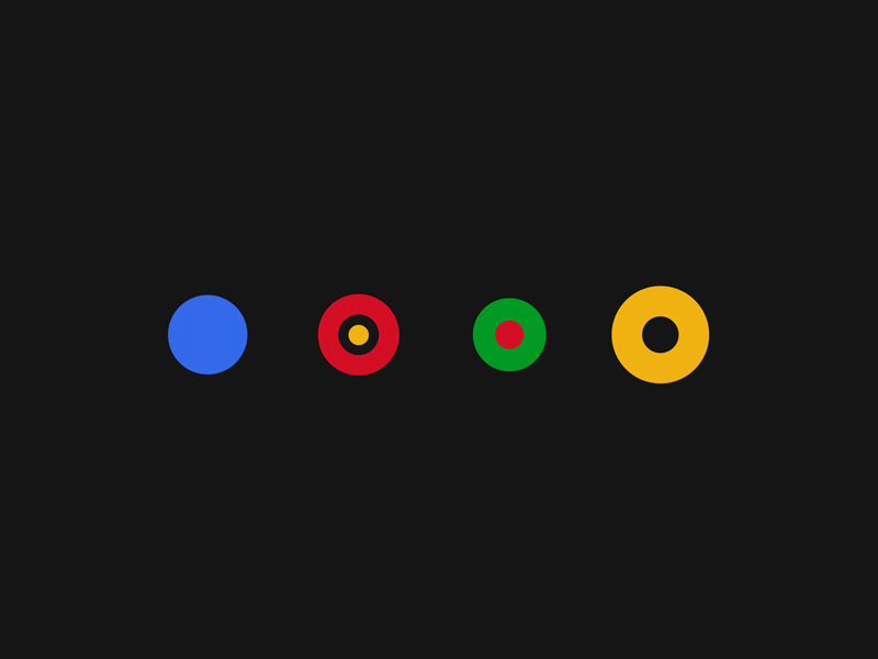 Colorful animated shapes on a dark background, the Android Marshmallow Booting screen.
