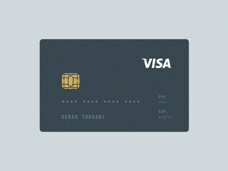 A credit card rotating and being scanned.