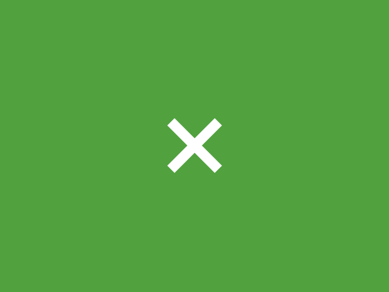 A checkmark transforming into an X and back to a checkmark.
