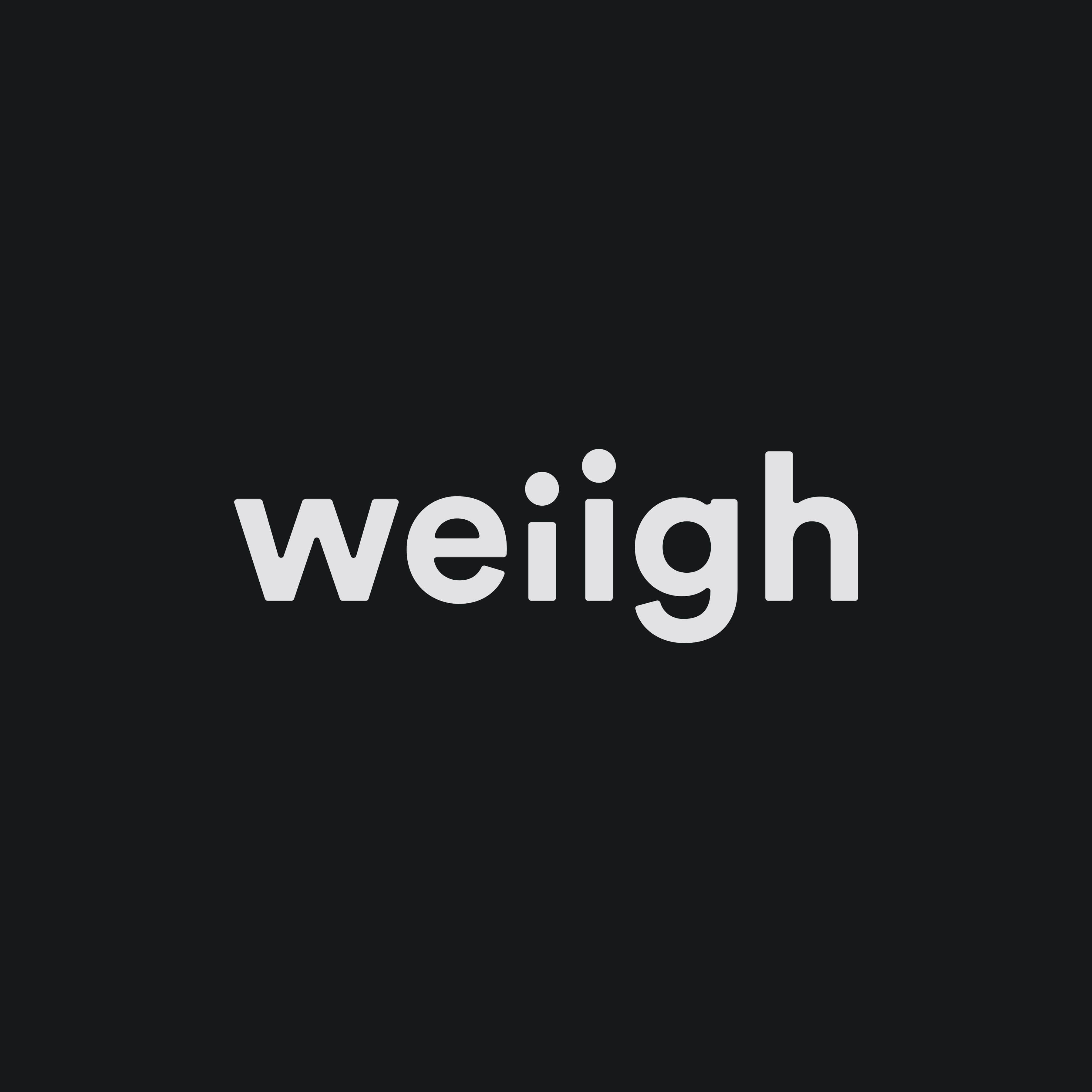 Logo for Weigh.