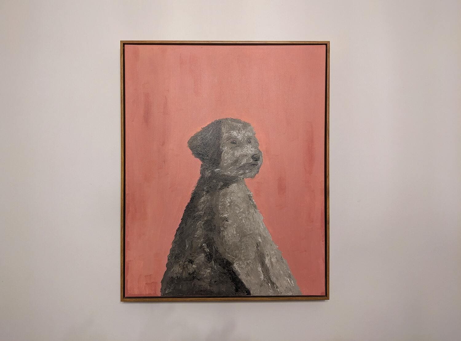 Painting of a goldendoodle
