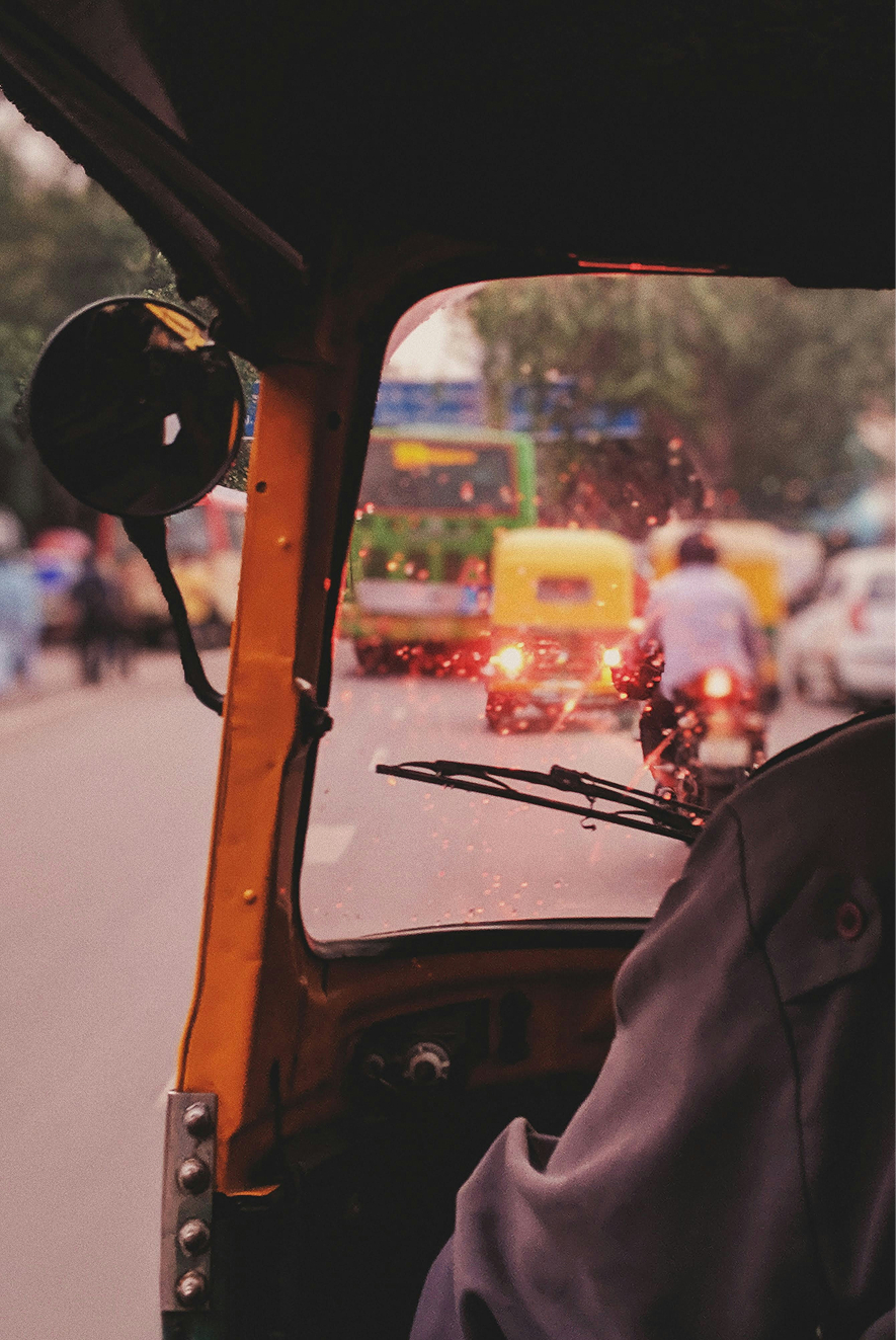Photograph of an auto in India