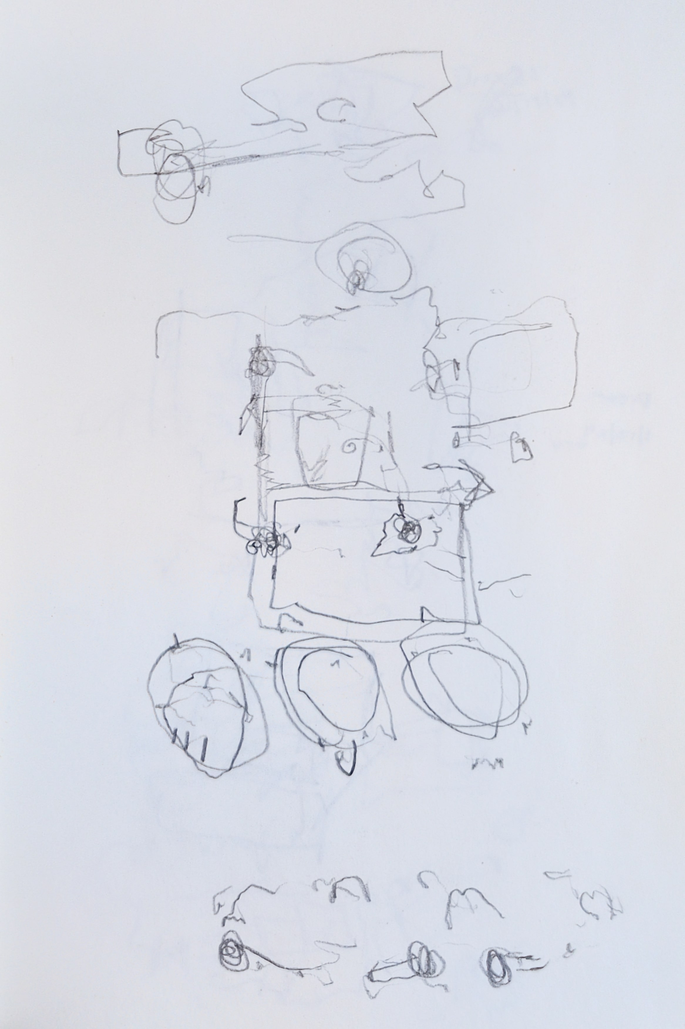 Abstract gestural drawing of a dream