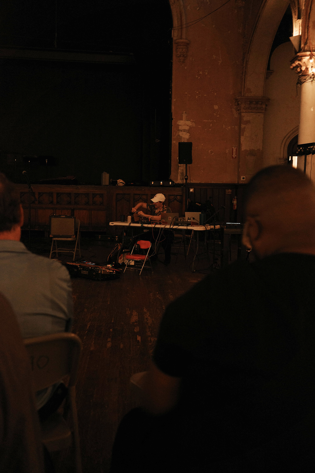 Photograph of a person performing music