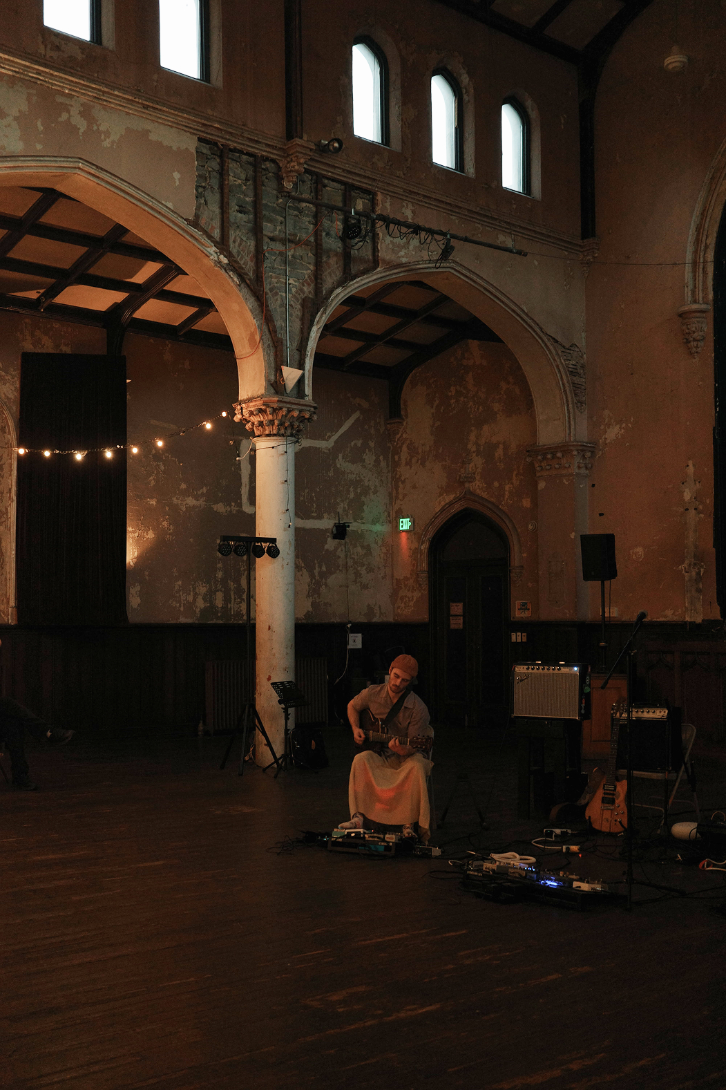 Photograph of a person performing music