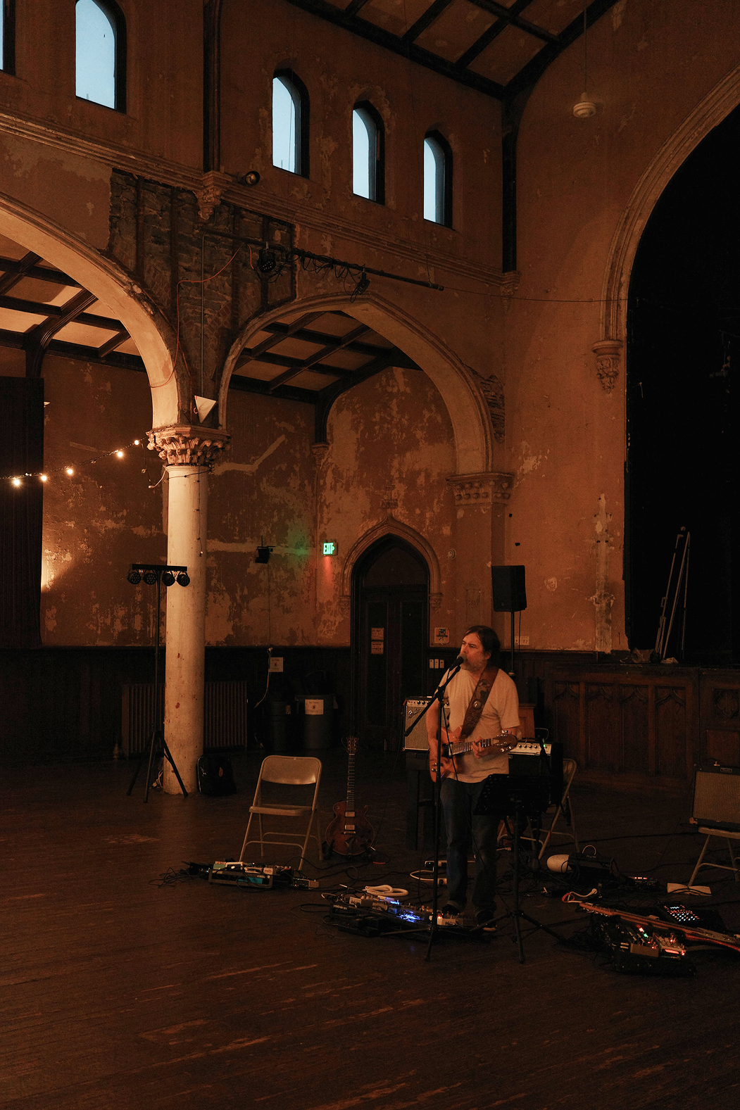 Photograph of a person performing music