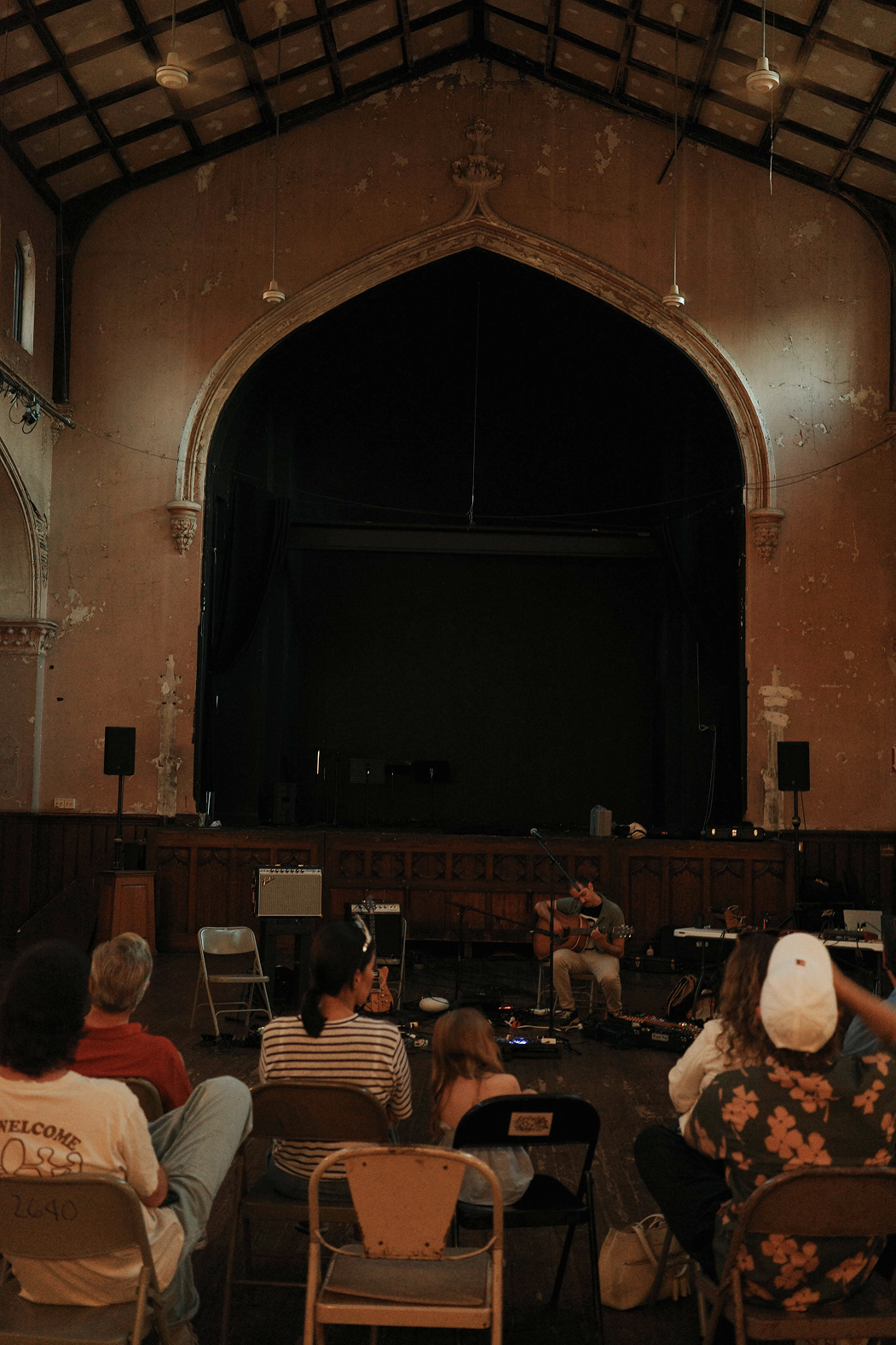 Photograph of a person performing music