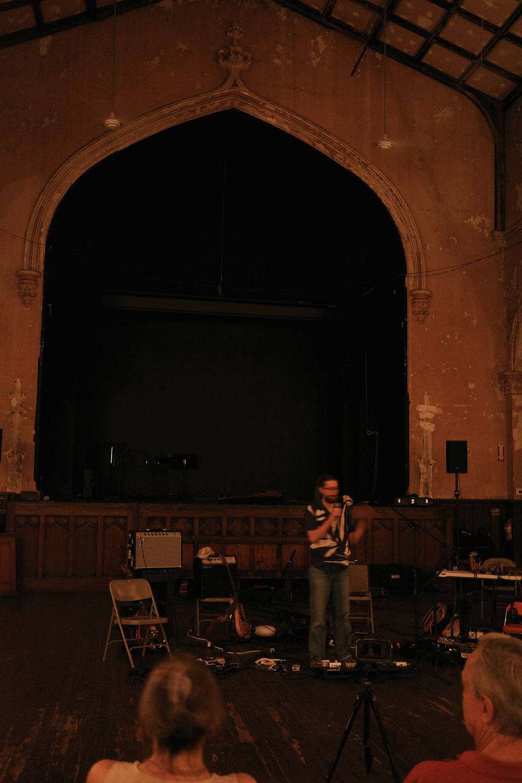 Photograph of a person performing music